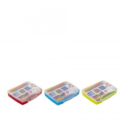Caixa Organizadora Dividida Plstico Azul 19X16X3.5cm