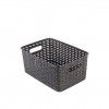 Cesto Multiusos Plástico Rattan 10l 33X23.8X15.5cm Castanho Cesto Multiusos Plástico Rattan 10l 33X23.8X15.5cm Castanho