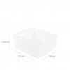 Cesto Multiusos Plástico Rattan 12l 37X30X13.4cm Branco Cesto Multiusos Plástico Rattan 12l 37X30X13.4cm Branco