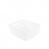 Cesto Multiusos Plástico Rattan 12l 37X30X13.4cm Branco Cesto Multiusos Plástico Rattan 12l 37X30X13.4cm Branco