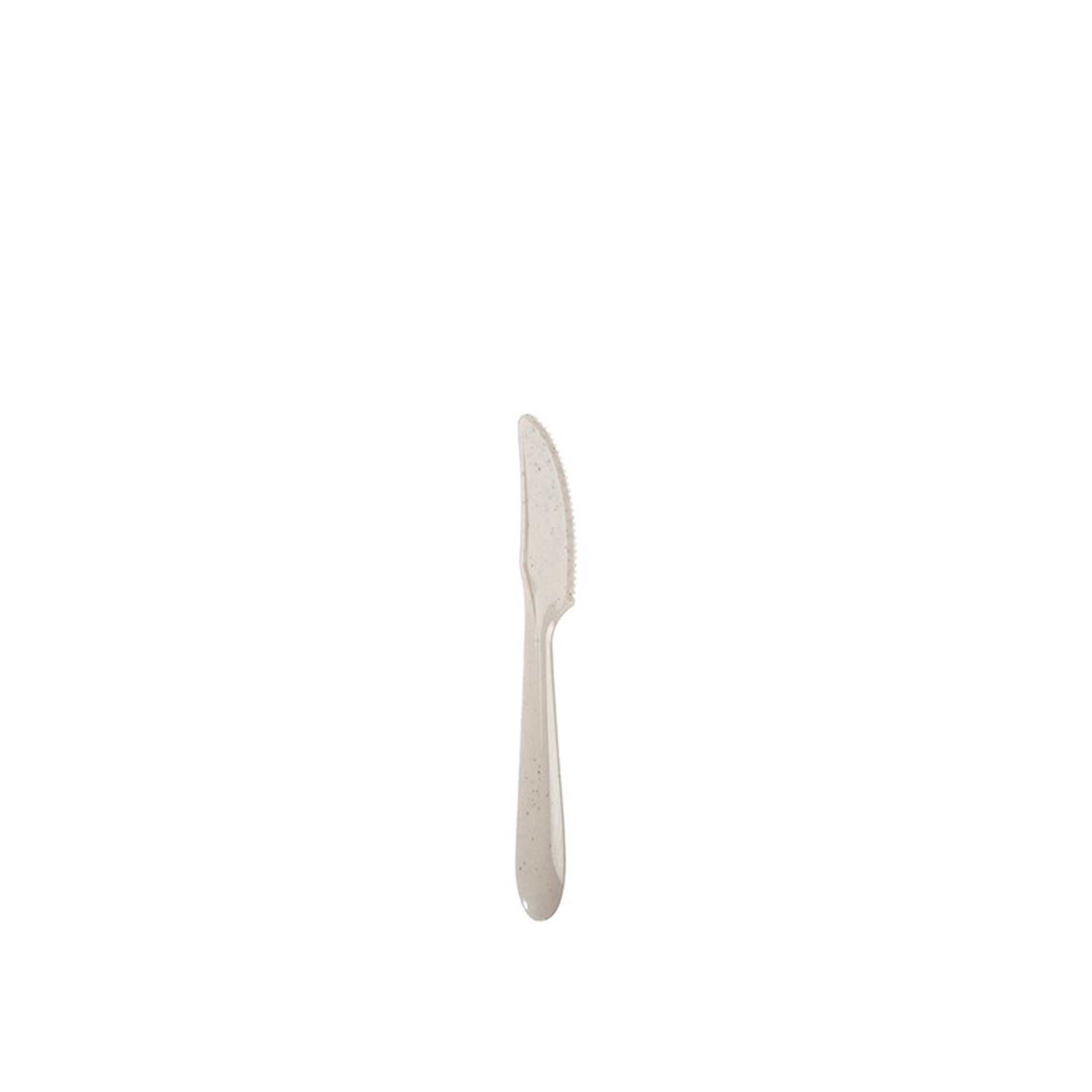 Faca Plástico Gourmet Bege 18.5cm Pack 6
