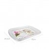 Bandeja Plástico Luxe Retangular Incolor 42X29.5X3.7cm Bandeja Plástico Luxe Retangular Incolor 42X29.5X3.7cm
