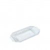 Bandeja Plástica Luxe Retangular Incolor 37X14.8X2.6cm Bandeja Plástica Luxe Retangular Incolor 37X14.8X2.6cm