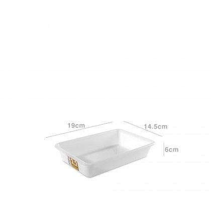 Tabuleiro Plstico Frigo Oporto Branco 2.2l 19X14.5X6cm
