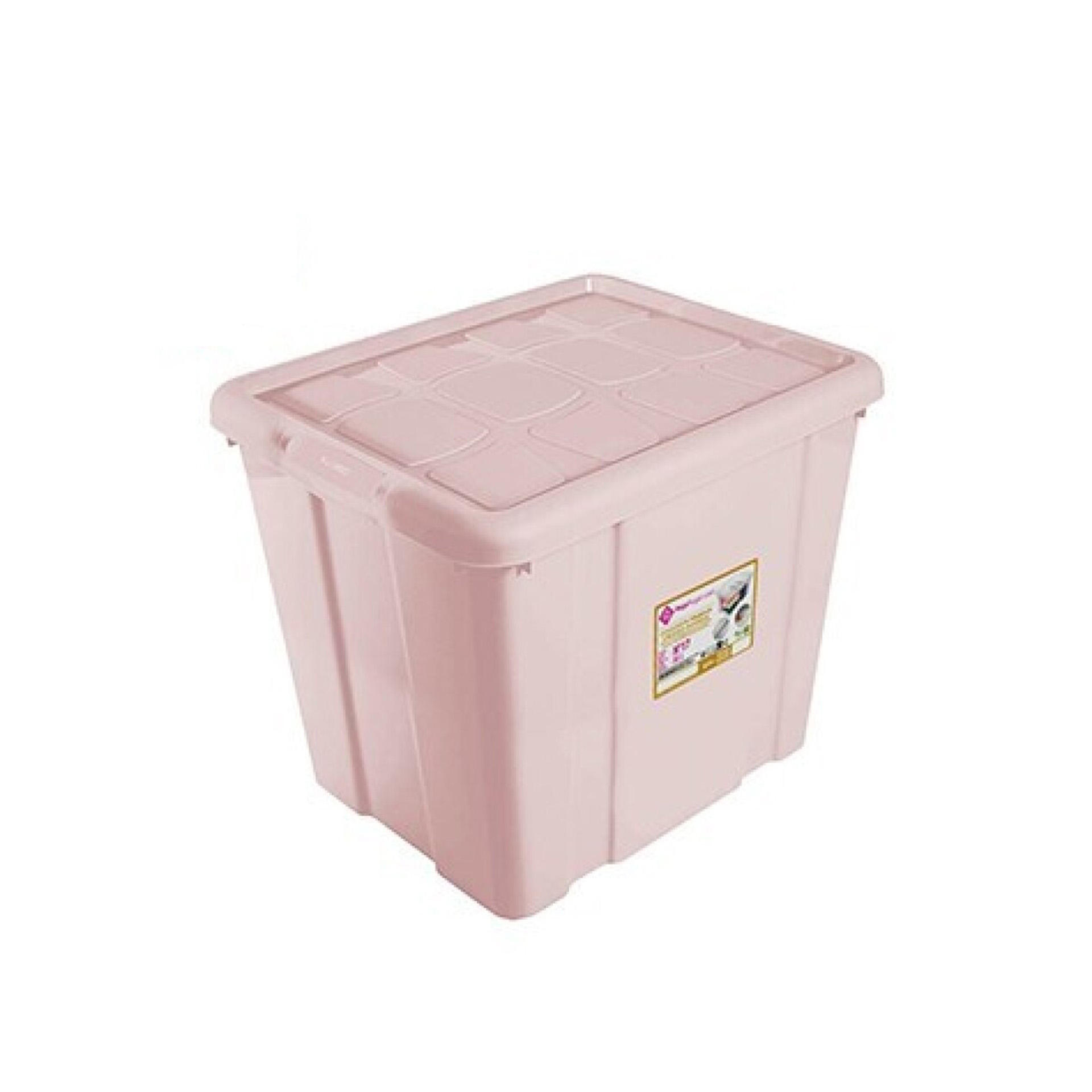 Caixa Arrumos Plástico New Box 35l 42.2X35X35.5cm Rosa