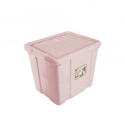 Caixa Arrumos Pl�stico New Box 35l 42.2X35X35.5cm Rosa