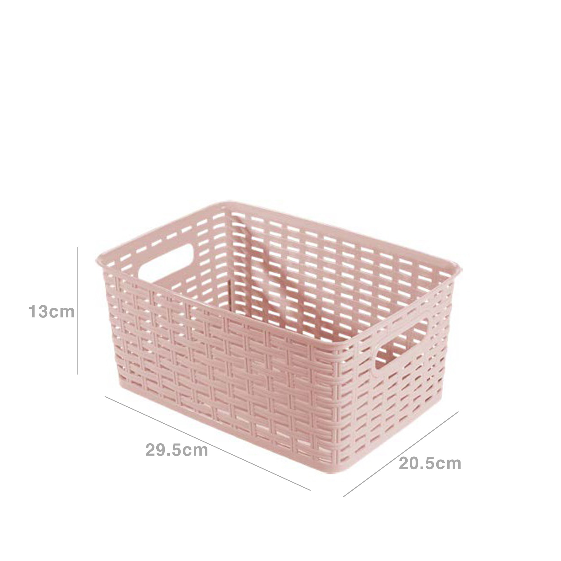 Cesto Multiusos Plástico Rattan 6l 29.5X20.5X13cm