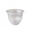 Vaso Plstico Grecia Redondo Incolor 34X29.5cm