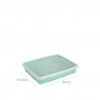 Caixa Hermtica Hega Retangular Pastel Verde 1500ml 24X19.5X4.5cm