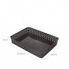 Cesto Multiusos Plstico Rattan Retangular Castanho 4500ml 35.8X26X6cm