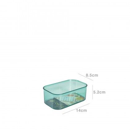 Cesto Multiusos Plstico Luxe Incolor 0.5l 14X8.5X5.2cm