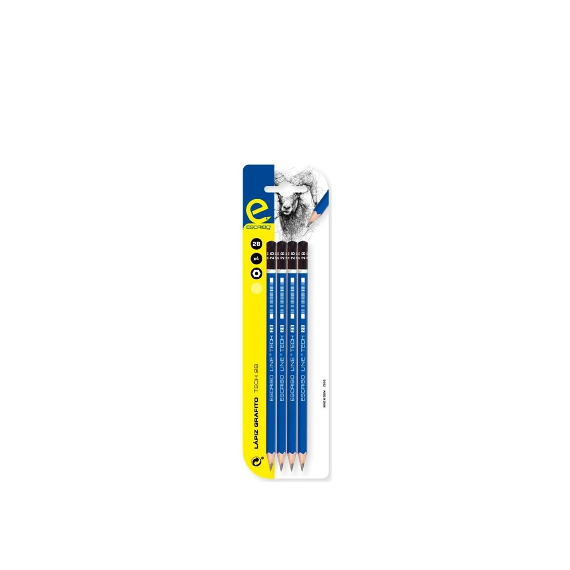Lápis 2B Pack 4