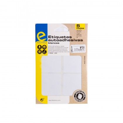 Etiqueta Adesiva Branco 50X50mm Pack 30