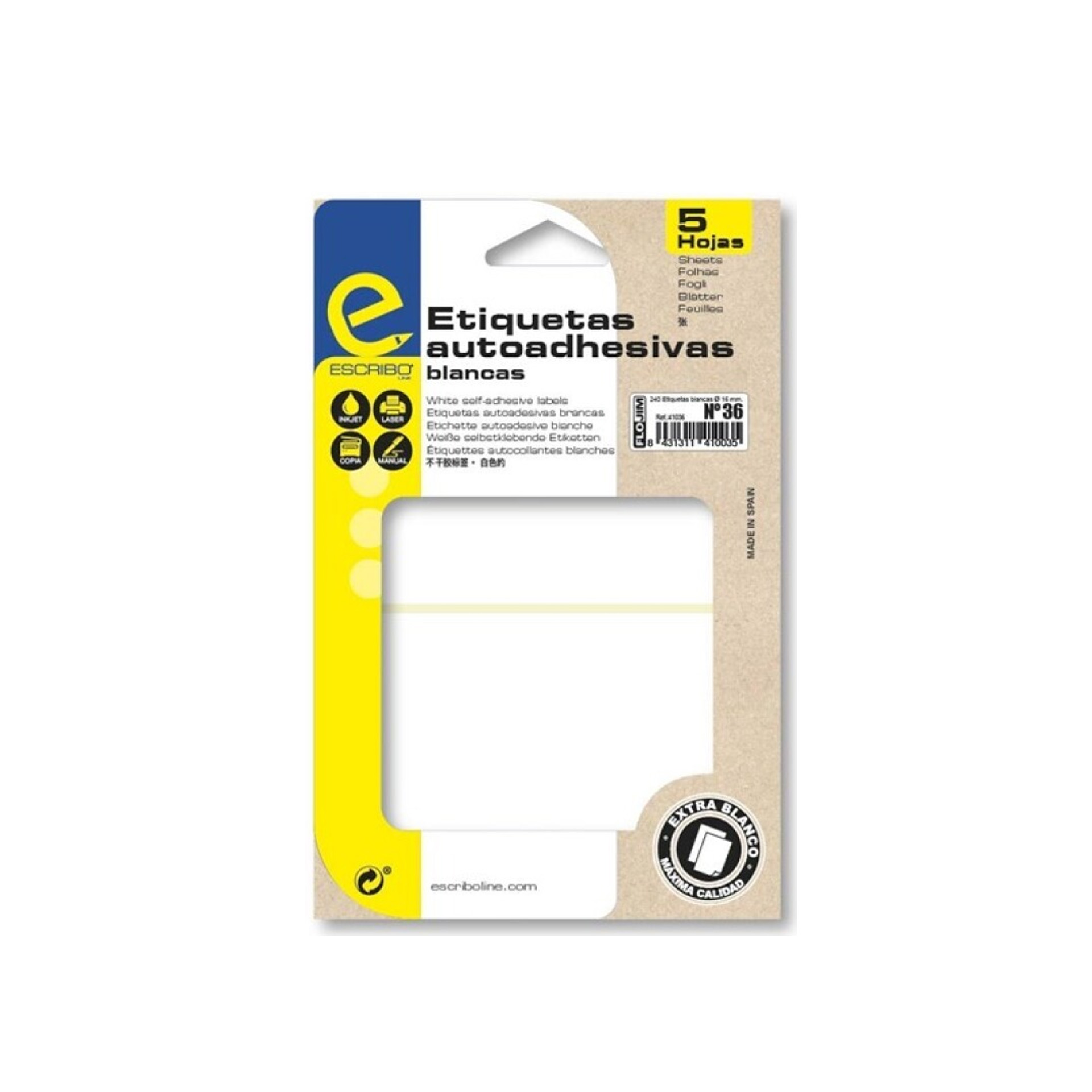 Etiqueta Adesiva Branco 81X110mm Pack 10