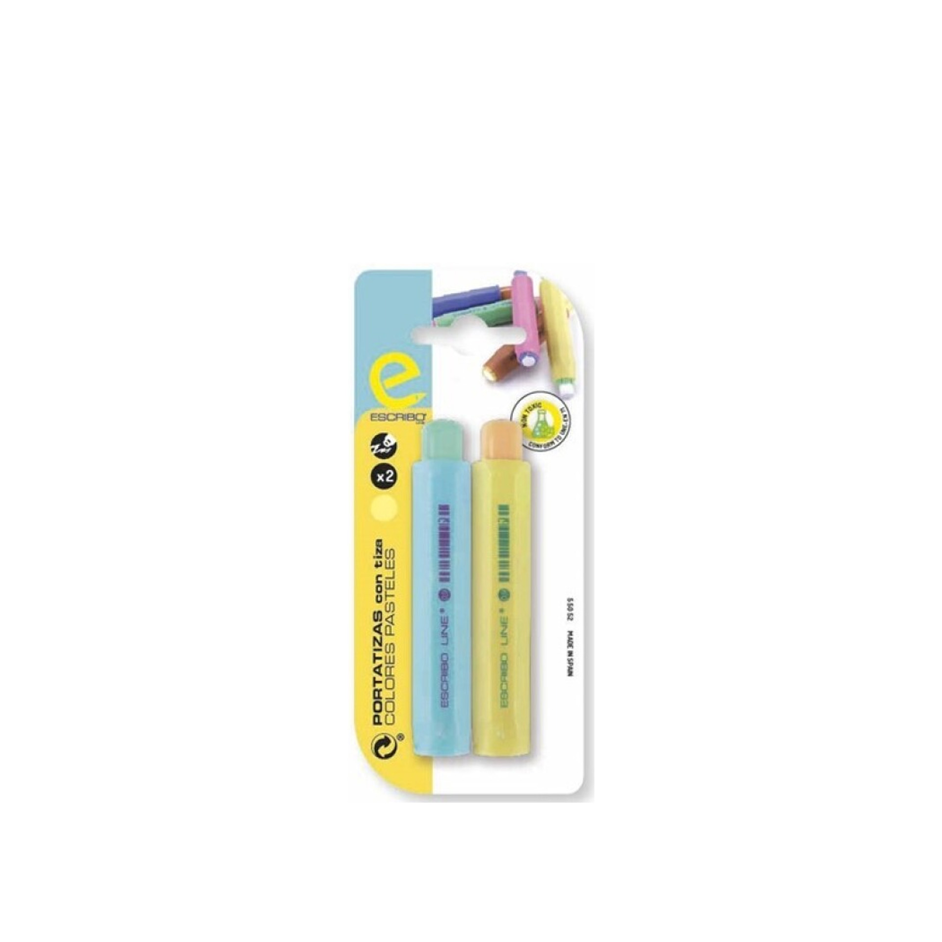 Porta Giz Multicor 10cm Pack 2