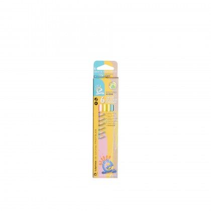 Lpis Cor Hexagonal 6 Cores Pastel