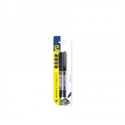 Caneta Roller Multicor 0.5mm Pack 2
