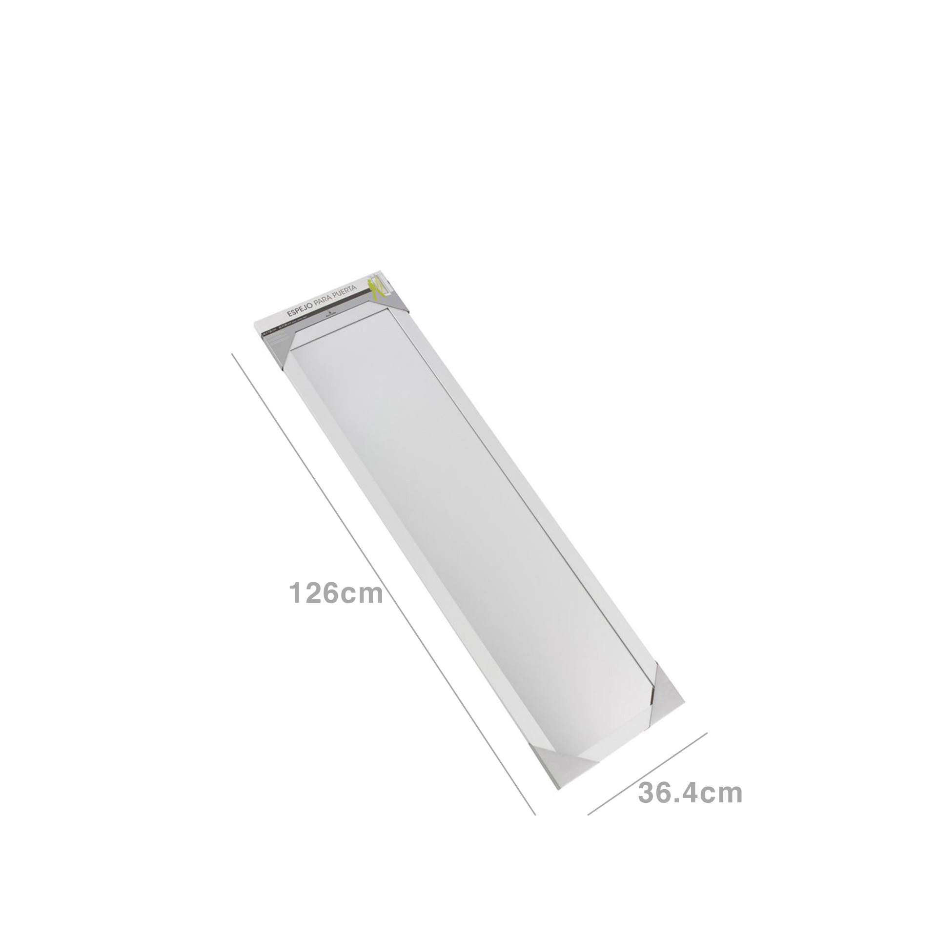 Espelho Porta Branco 36.4X126cm