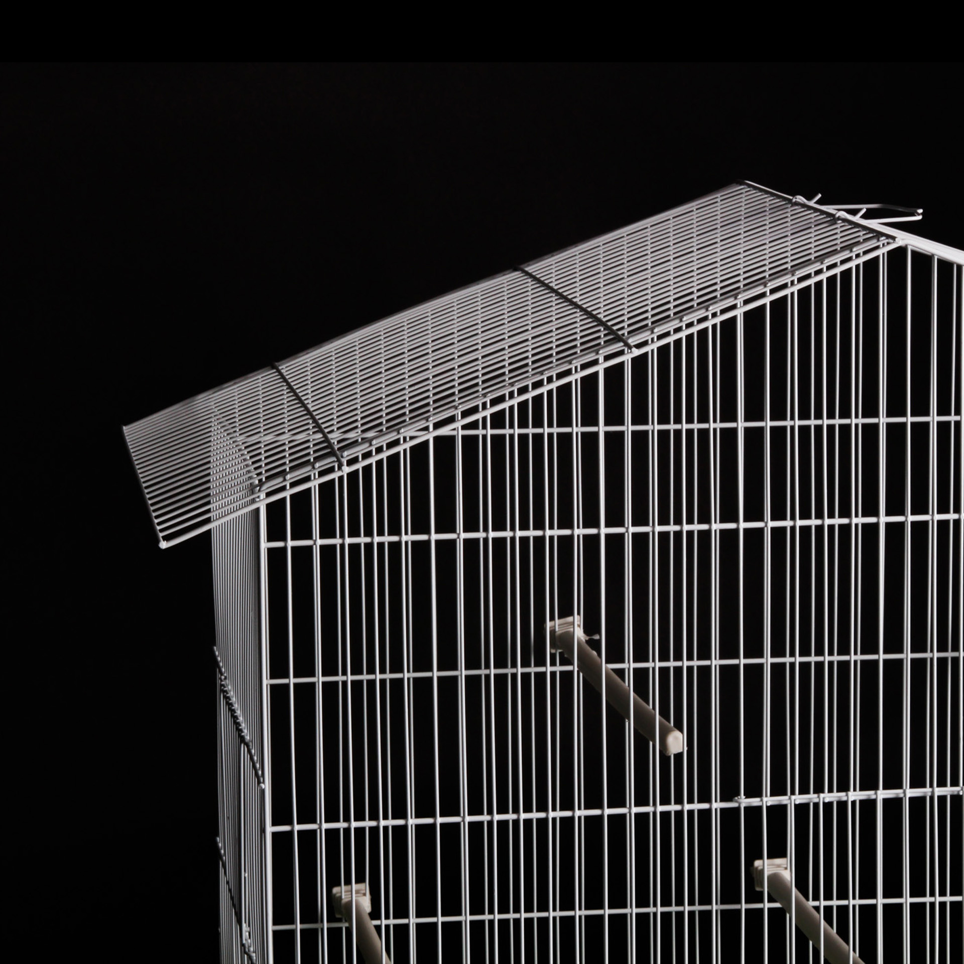 Gaiola Rola Melro Plastificada Malha Canário 64.5X31.5X56CM