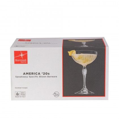 Copo Cocktail Vidro America 20s Com P 22cl Pack 6