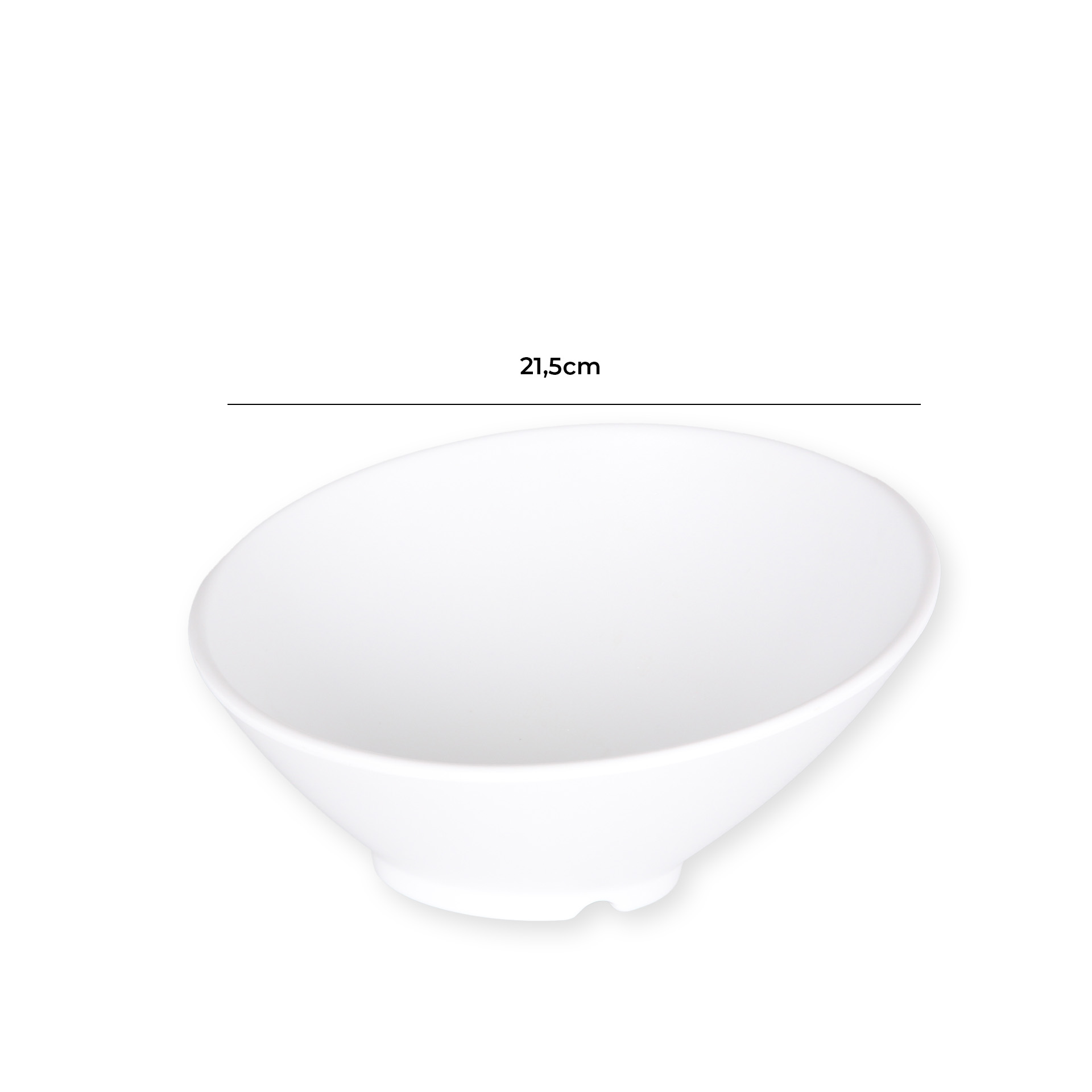 Taça Melamina Trattoria Branco 21.5cm