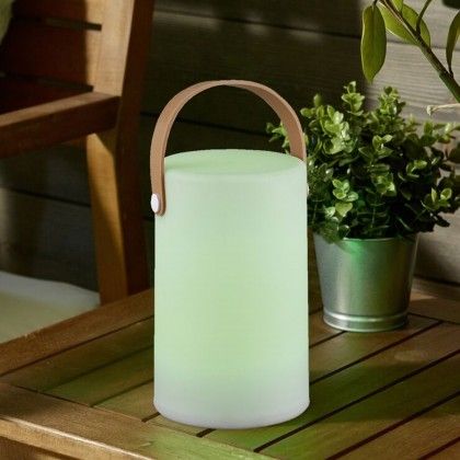 Candeeiro com Bateria Recarregvel Multicor 16X16X23cm