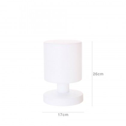 Candeeiro com Bateria Recarregvel Multicor 17X17X26cm