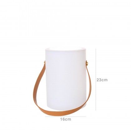 Candeeiro com Bateria Recarregvel Multicor 16X16X23cm