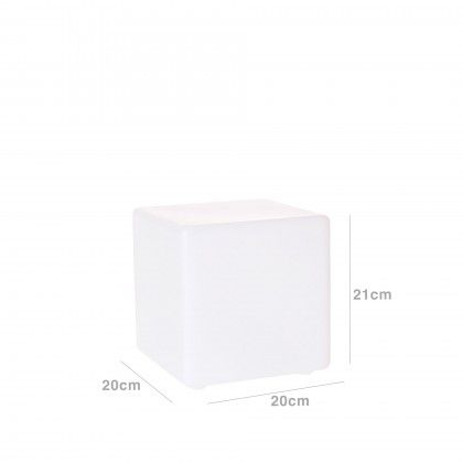 Candeeiro com Bateria Recarregvel Multicor 20X20X21cm
