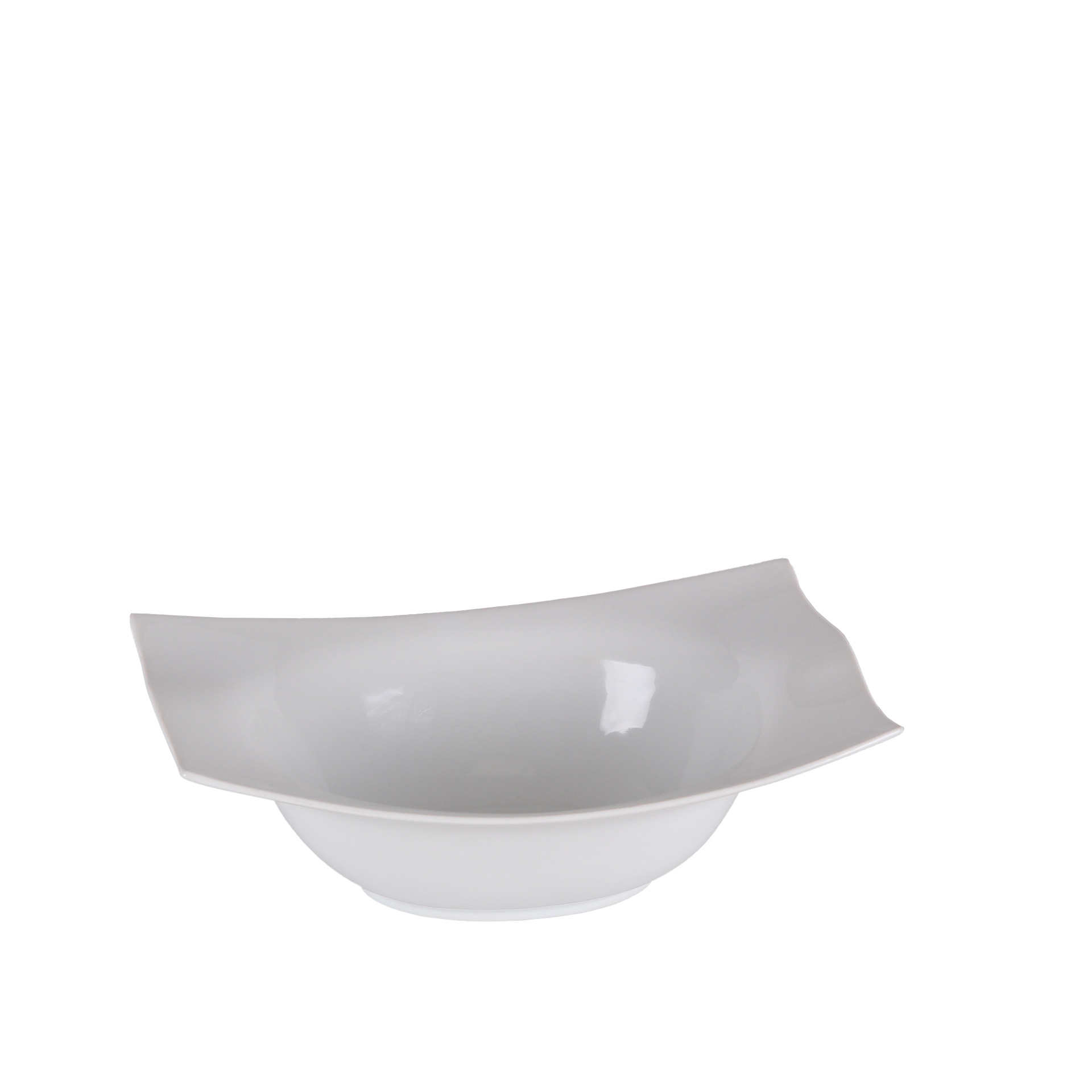 Prato Porcelana Amazzonia Branco 23X17X7.5cm