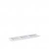 Bandeja 3 Compartimentos Retangular Branco 41X9.5X3cm