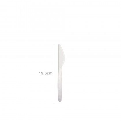 Faca Plástico Cristal Branco 19.6cm Pack 100 Faca Plástico Cristal Branco 19.6cm Pack 100