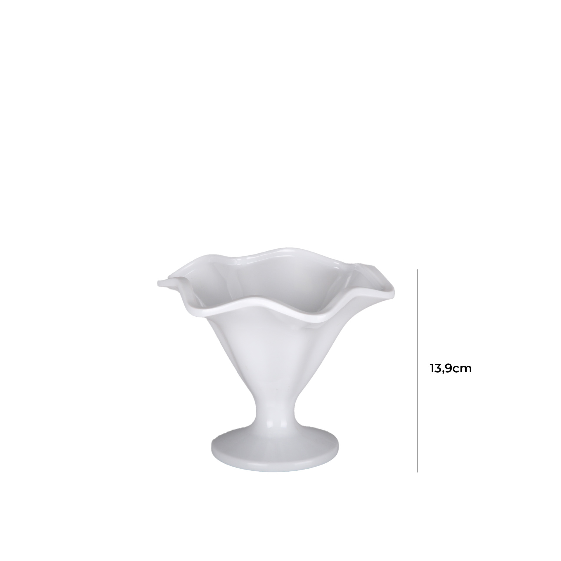 Taça Gelado Melamina Branco 13.9cm