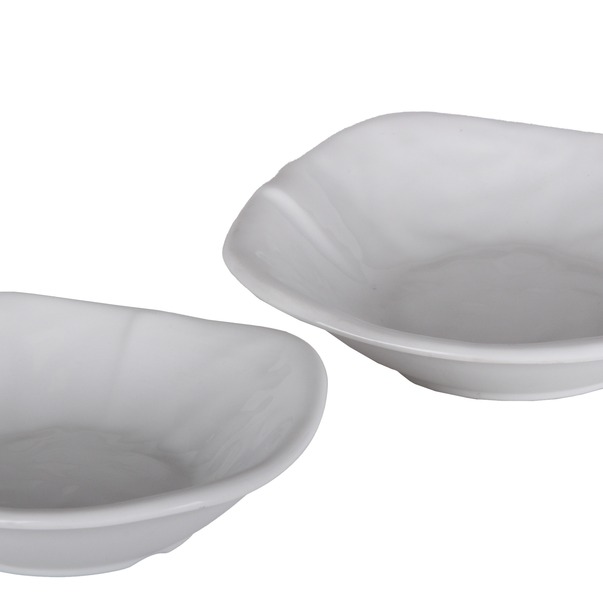 Taça Melamina Mamba Quadrada Branco 12.7cm