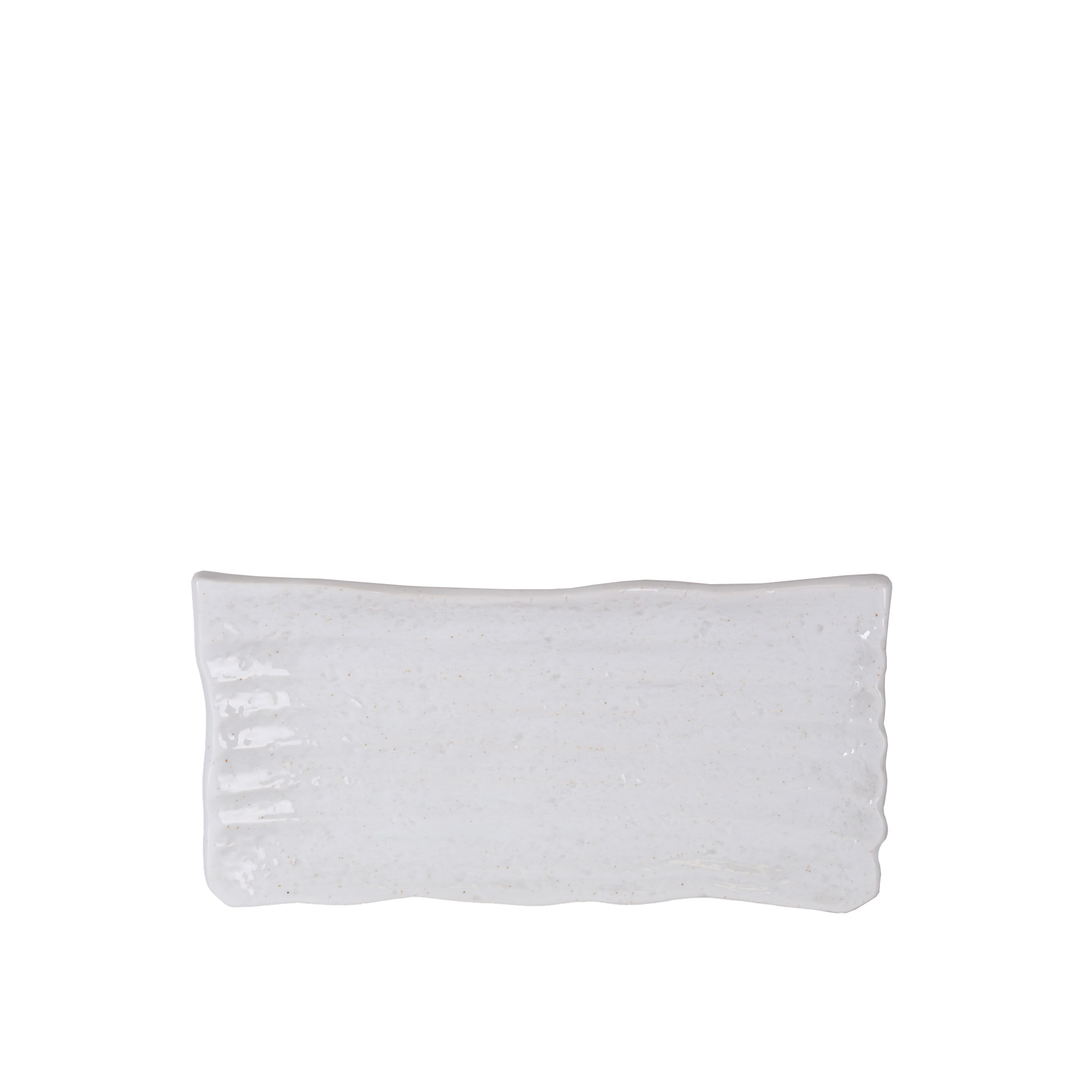Travessa Melamina Retangular Branco 25X15X2,5cm