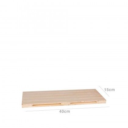 Palete Buffet Madeira Mini Bege 40X15X2cm