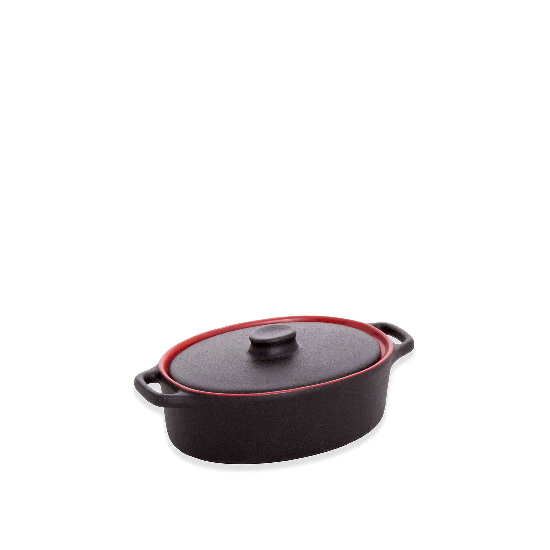 Caçarola Charme Oval Preto 17X10X5cm