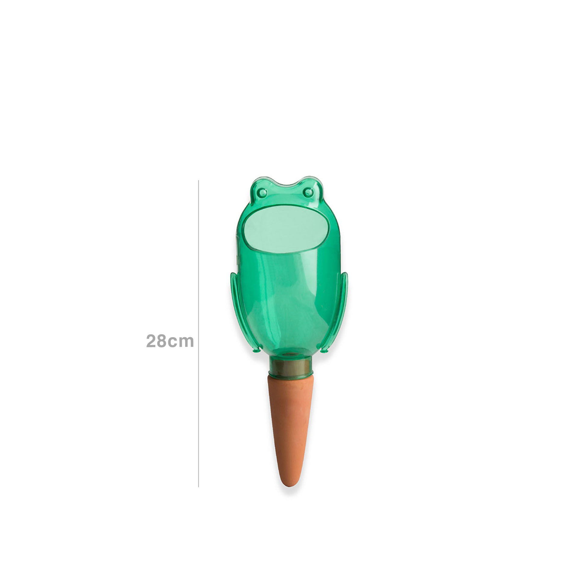 Rega Automática Sapo para Vaso Plástico Multicor 28cm