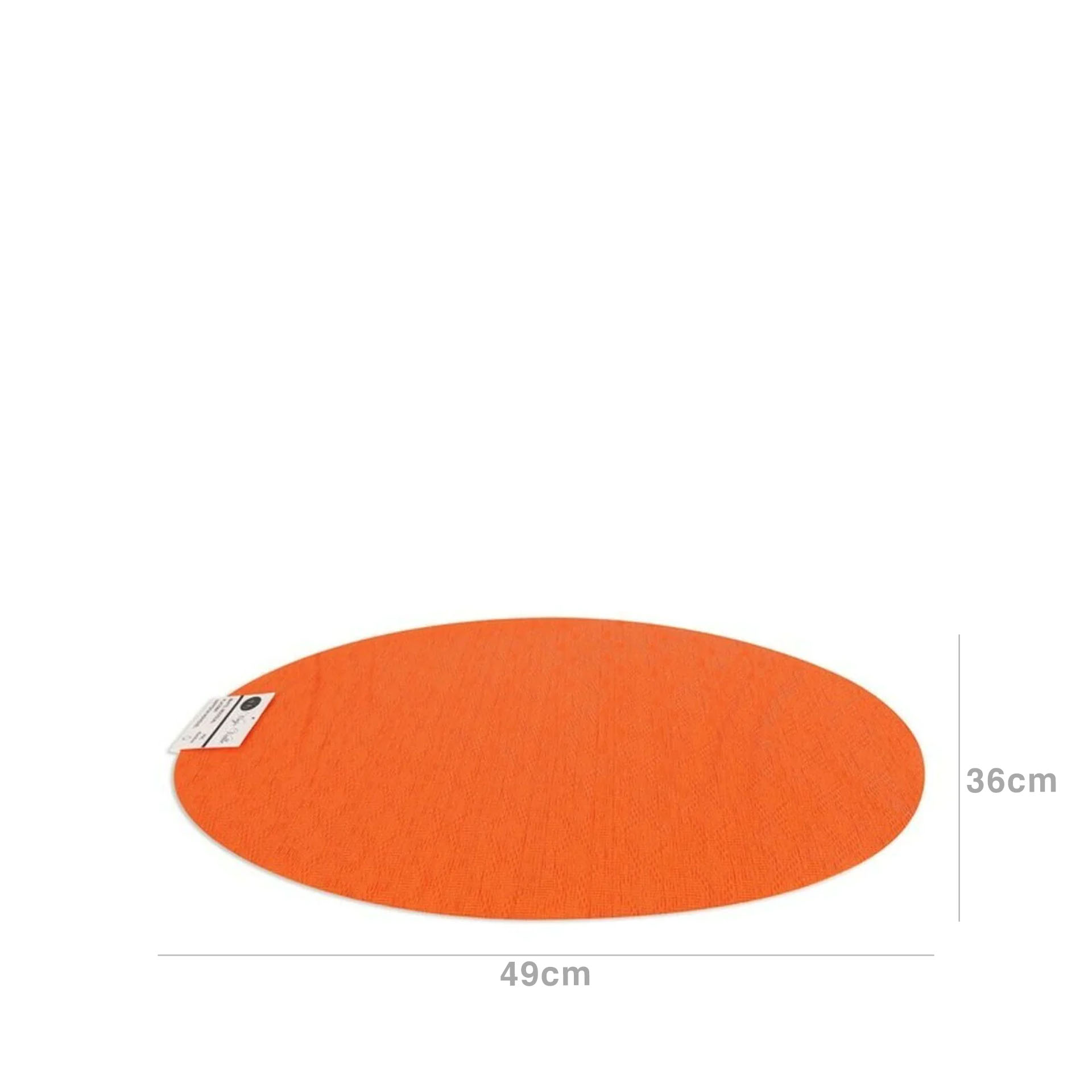 Individual Pvc Oval 49X36cm Laranja