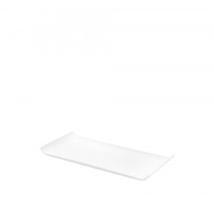 Bandeja Melamina Harvest Retangular Branco 30X14X3cm