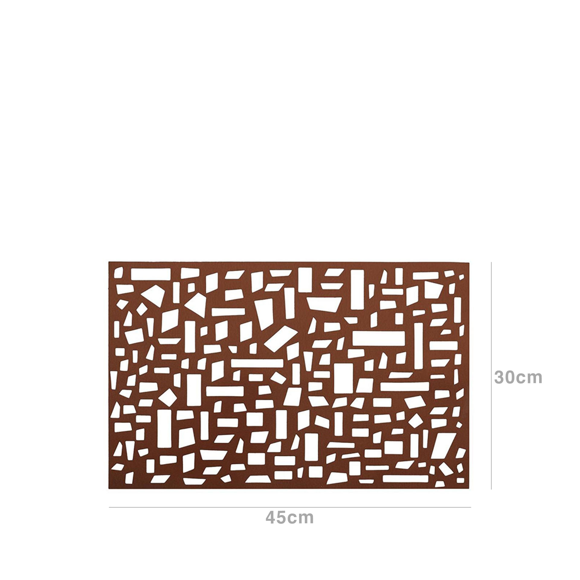 Individual Pvc Retangular 45X30cm Cobre
