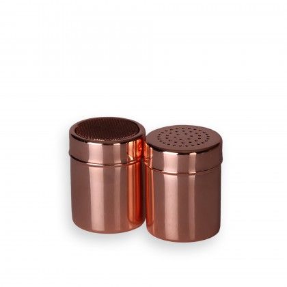 Polvilhador Especiarias Furo Grande 7X10cm Cobre