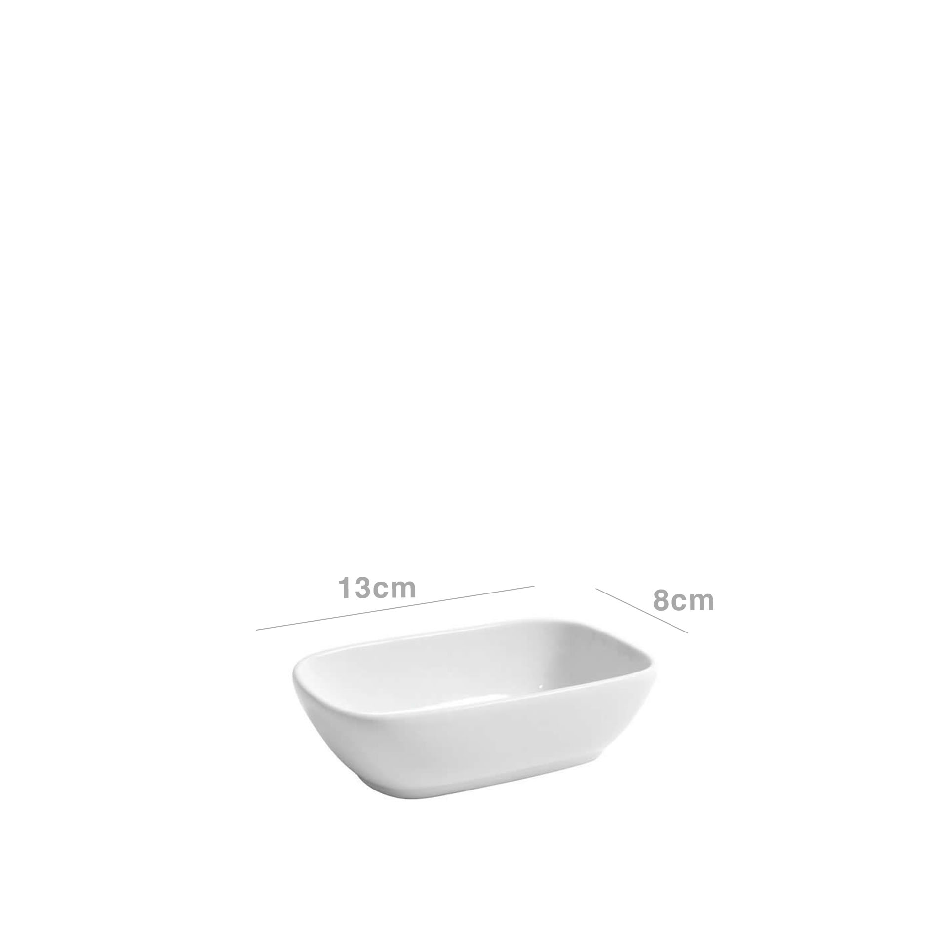 Taça Porcelana Kamchatka Branco 13X8X4cm