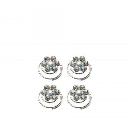 Gancho Cabelo Titania Espiral 1.4CM Pack 4
