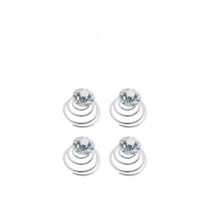 Gancho Cabelo Titania Espiral 1.4CM Pack 4