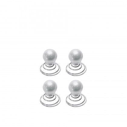 Gancho Cabelo Titania Espiral 1.4CM Pack 4