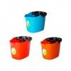 Balde com Espremedor Primavera Plstico Oval Multicor 15l 38X28cm