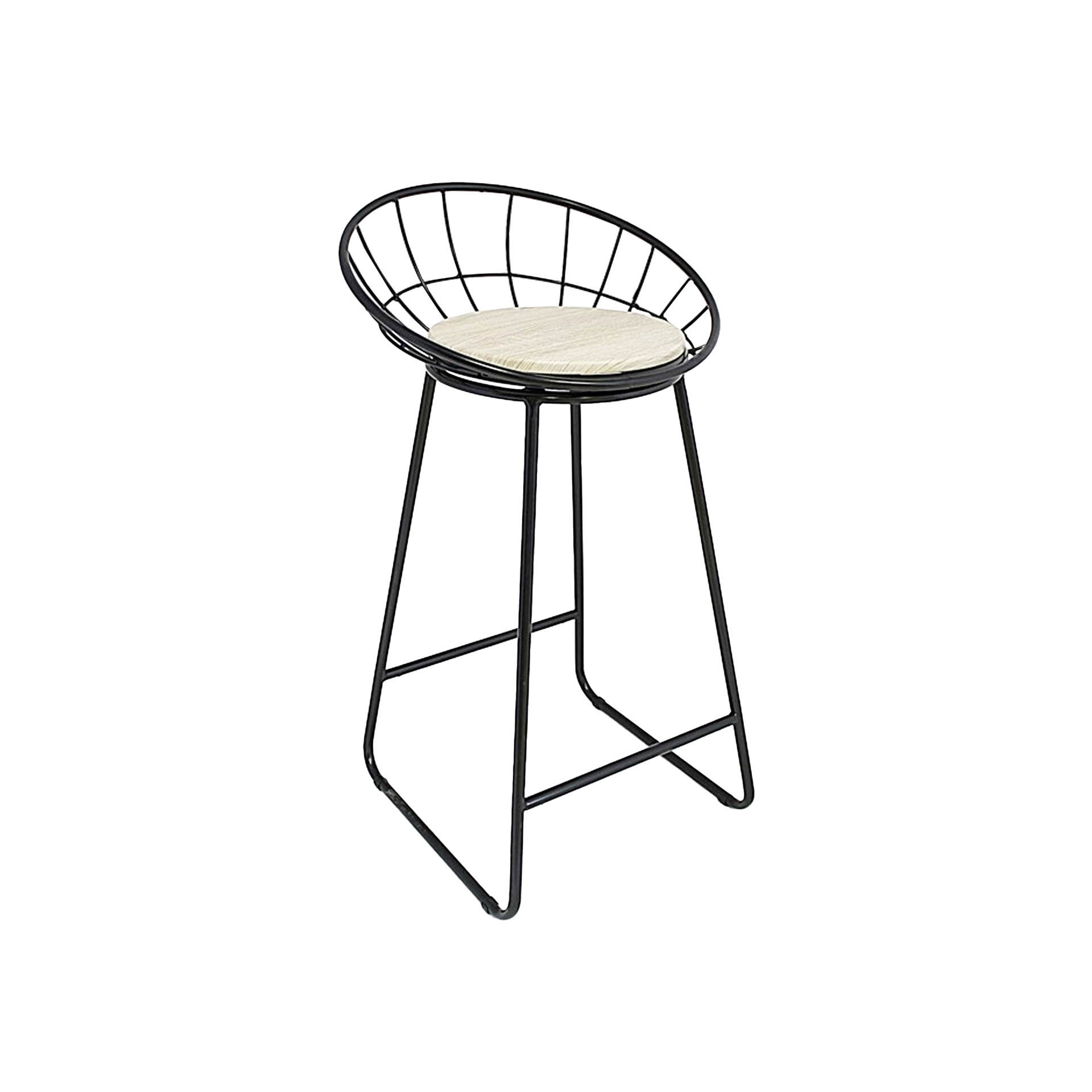 Banco com Encosto Metal 49X51X90CM