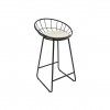 Banco com Encosto Metal 49X51X90CM