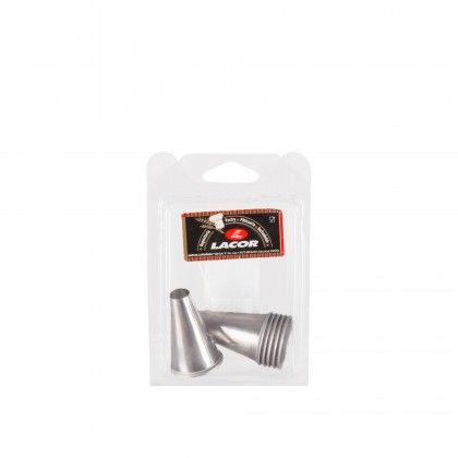 Boquilha Decorativa Inox Redondo 1.3cm Pack 6